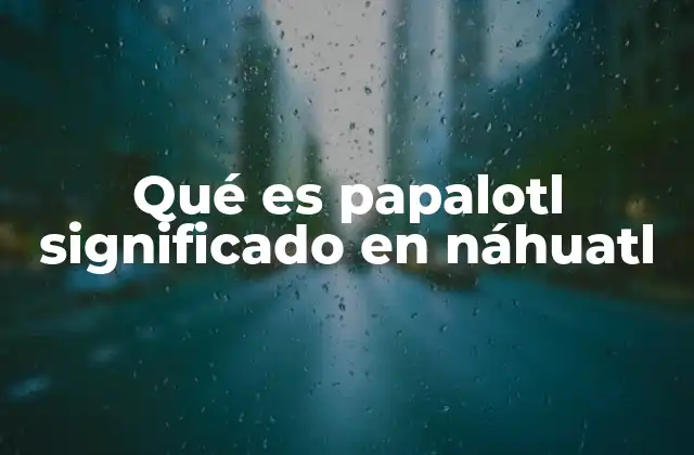 El papel de la mariposa en la cultura náhuatl