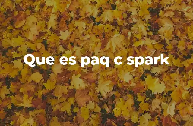 Que es Paq C Spark