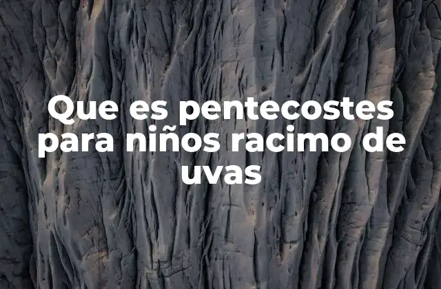 Pentecostés como una fiesta de frutos del Espíritu