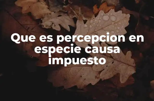 Que es Percepcion en Especie Causa Impuesto 2 El impacto fiscal de los beneficios no dinerarios en el salario