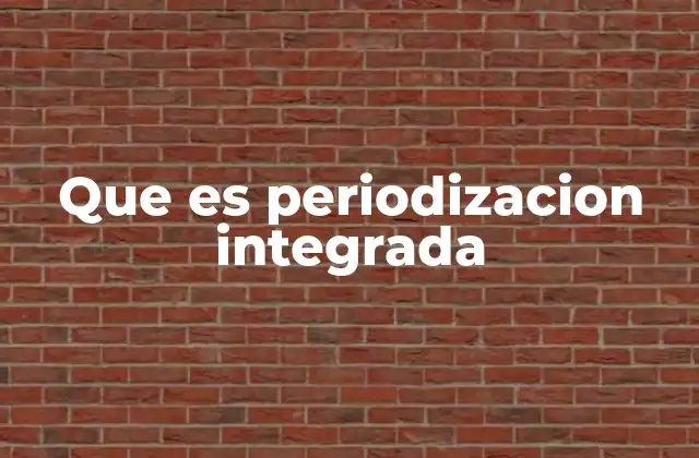 Cómo la periodización integrada mejora el rendimiento deportivo