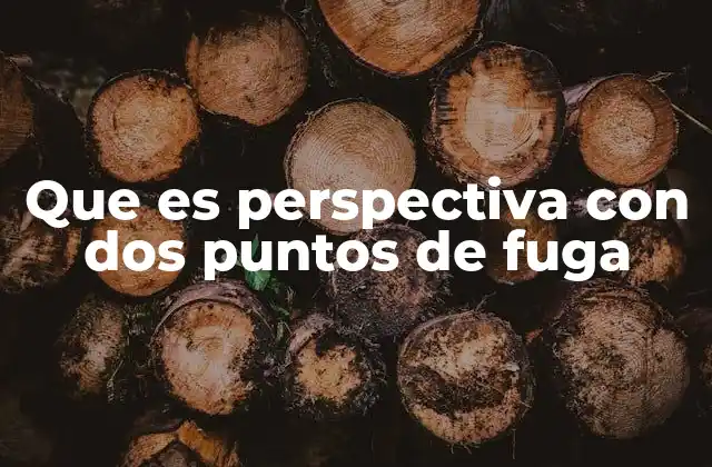 Que es Perspectiva con Dos Puntos de Fuga
