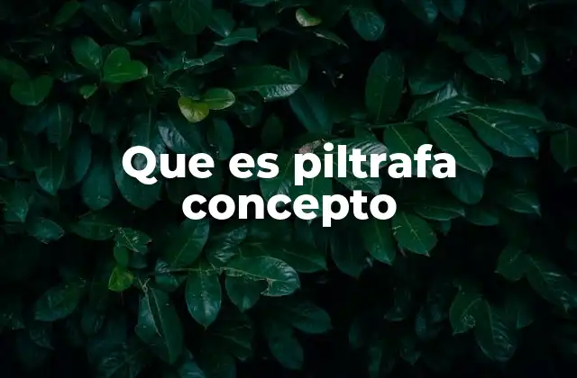 Que es Piltrafa Concepto