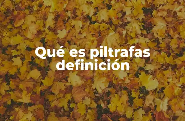 Qué es Piltrafas Definición
