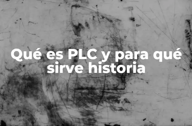 Qué es Plc y para Qué Sirve Historia
