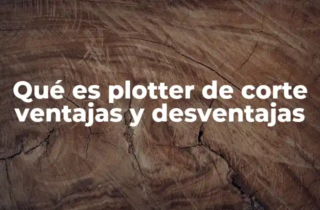 Qué es Plotter de Corte Ventajas y Desventajas 2 Aplicaciones prácticas de los plotters de corte en distintos sectores