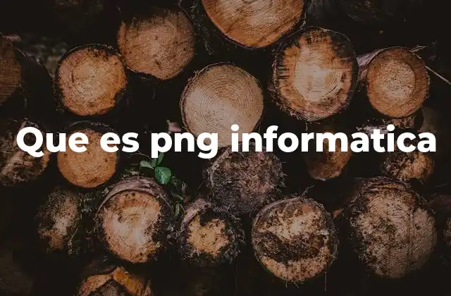 Características del formato PNG