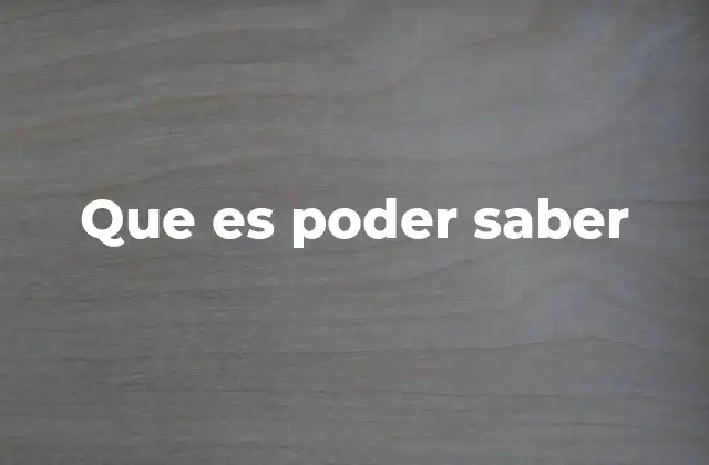 El poder del conocimiento en la sociedad moderna