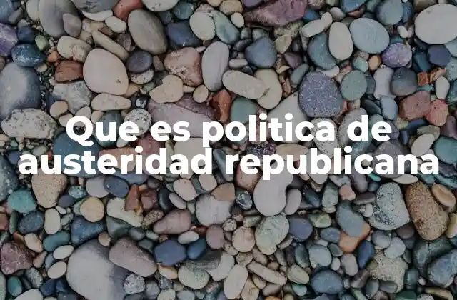 El impacto de la austeridad en la economía nacional
