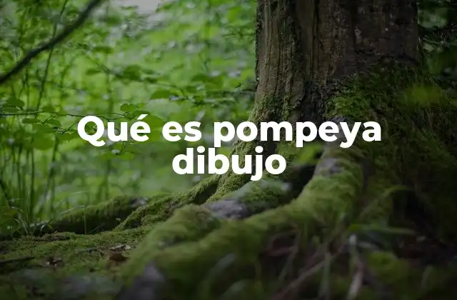 Qué es Pompeya Dibujo