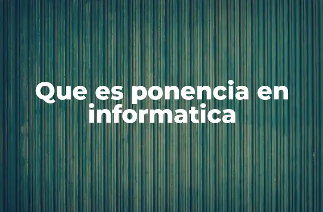 Cómo se usa el concepto de potencia en informática