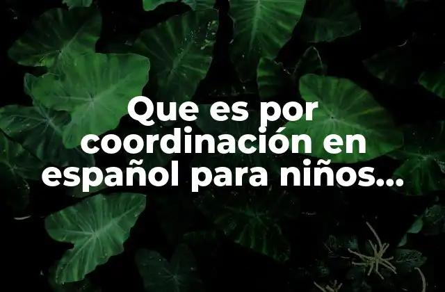 La coordinación en la gramática escolar