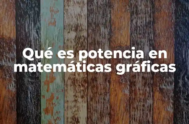 Qué es Potencia en Matemáticas Gráficas