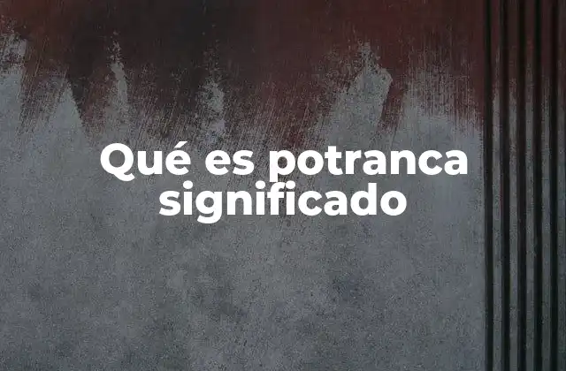 Qué es Potranca Significado