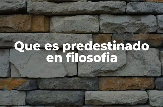 La predestinación y el libre albedrío en la filosofía