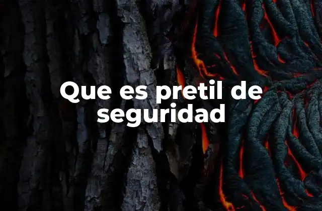 Que es Pretil de Seguridad