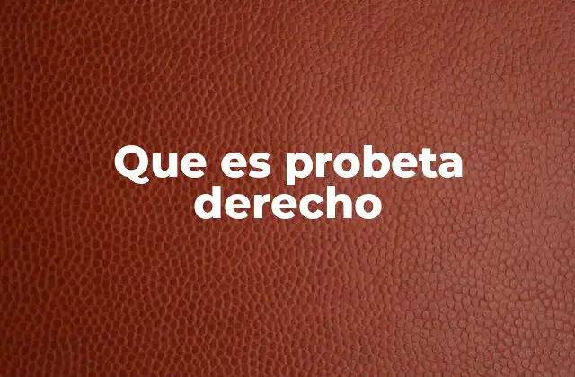 El uso metafórico de la probeta en el ámbito legal