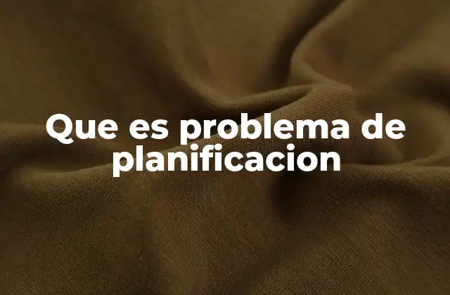 Aplicaciones de los problemas de planificación en la vida real