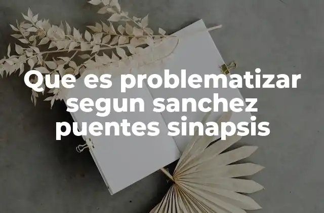 Que es Problematizar Segun Sanchez Puentes Sinapsis 2 El rol de la problematización en la construcción del conocimiento