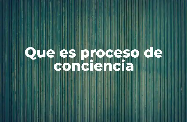 Que es Proceso de Conciencia 2 La evolución interna del ser humano