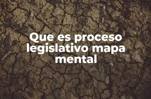 Que es Proceso Legislativo Mapa Mental