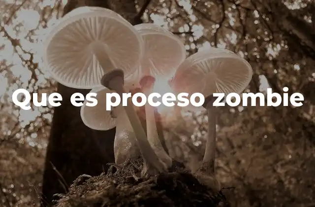 Que es Proceso Zombie