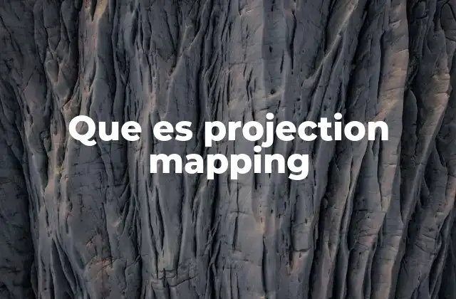 Que es Projection Mapping