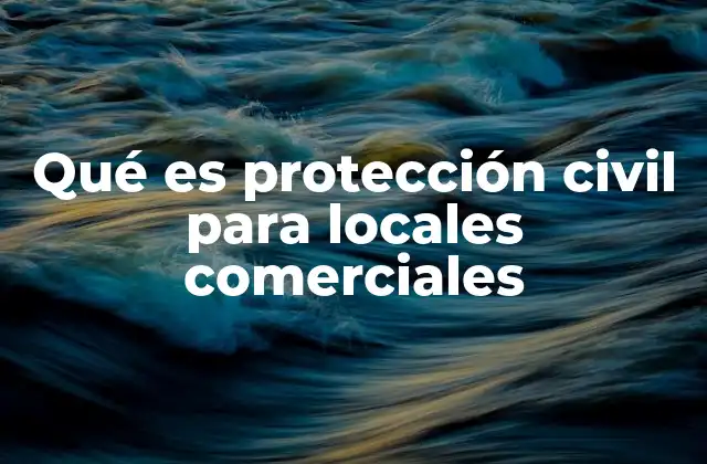 Qué es Protección Civil para Locales Comerciales 2 La importancia de la seguridad en espacios comerciales