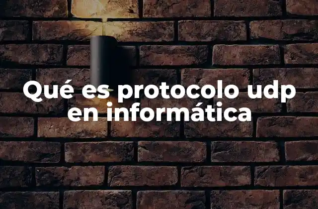 Cómo funciona el protocolo UDP