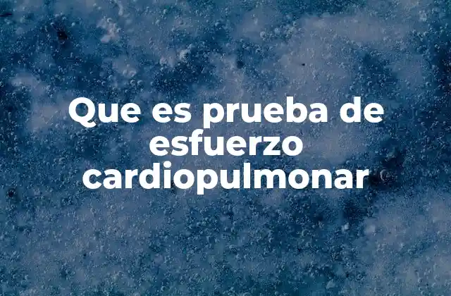 Que es Prueba de Esfuerzo Cardiopulmonar 2 Evaluación integral del sistema cardiovascular durante el ejercicio