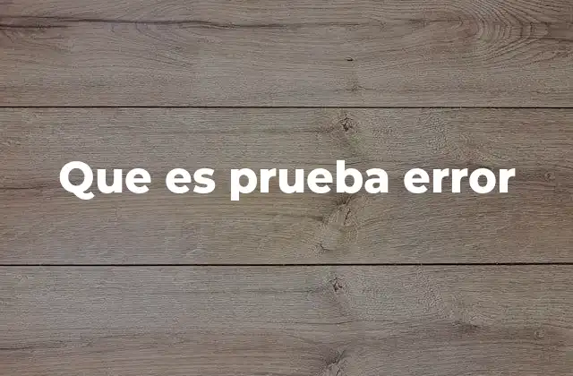 El aprendizaje a través de la experimentación