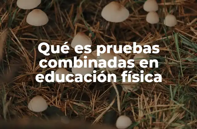 Qué es Pruebas Combinadas en Educación Física