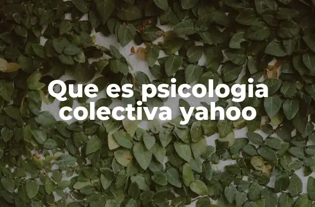 El comportamiento de grupos en entornos digitales como Yahoo