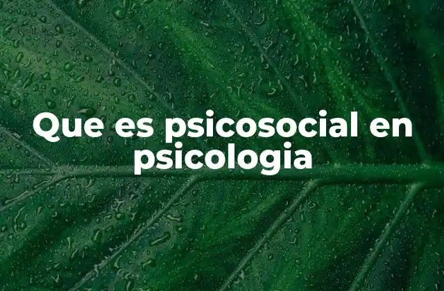 La importancia del enfoque psicosocial en la salud mental