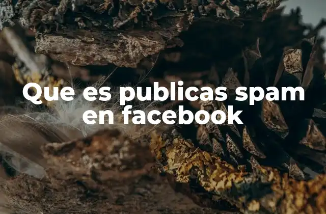 Que es Publicas Spam en Facebook