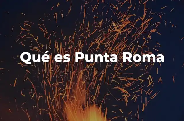 Qué es Punta Roma