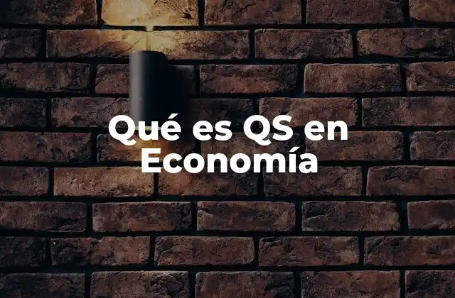 Qué es Qs en Economía