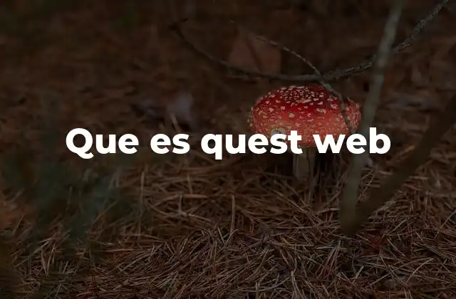 Que es Quest Web