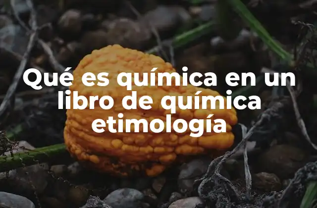 El origen de la química como ciencia y su relación con la palabra