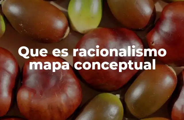 Que es Racionalismo Mapa Conceptual