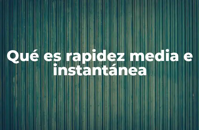 Magnitudes escalares en el estudio del movimiento