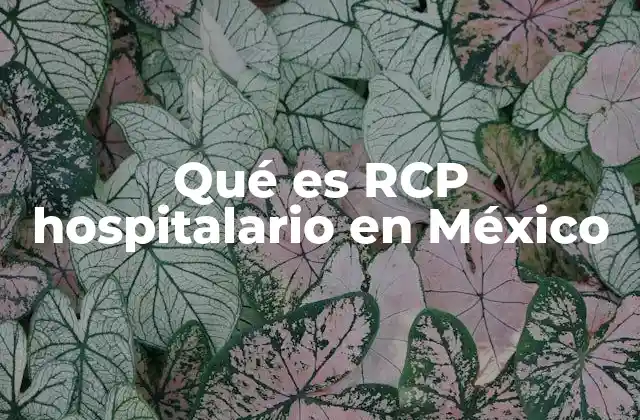 Qué es Rcp Hospitalario en México
