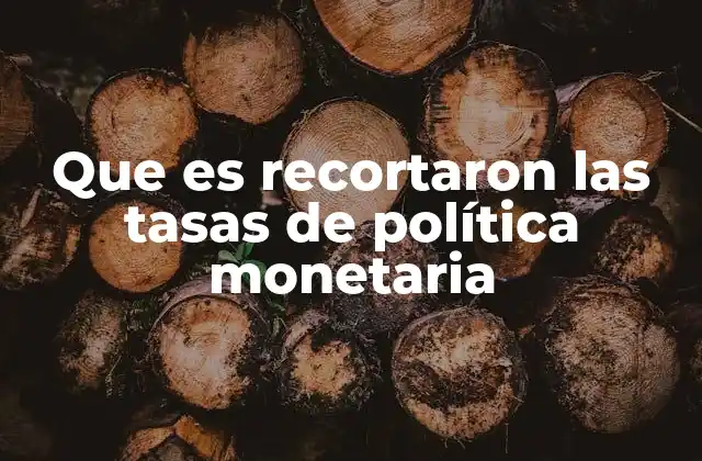 Que es Recortaron las Tasas de Política Monetaria 2 Cómo afectan los recortes de tasas a la economía real