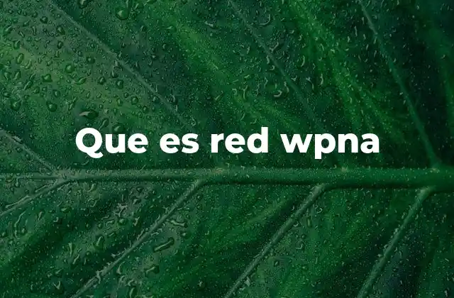 Explorando el significado detrás de red wpna