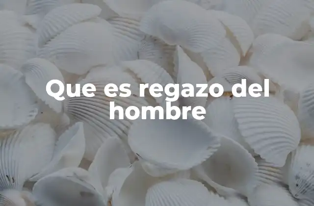 Que es Regazo Del Hombre