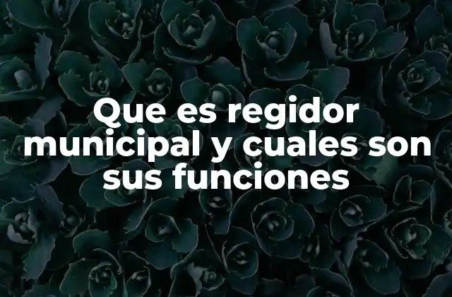 Que es Regidor Municipal y Cuales Son Sus Funciones 2 El rol del regidor en la gobernanza local