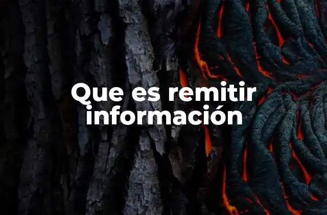Que es Remitir Información 2 El proceso de transmisión de datos en el contexto empresarial