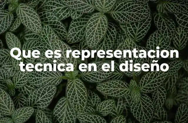 Que es Representacion Tecnica en el Diseño