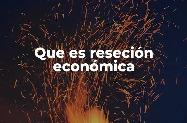 Que es Reseción Económica