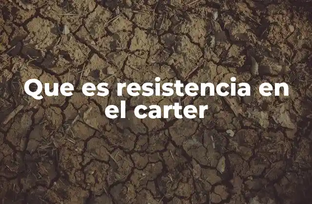 Que es Resistencia en el Carter